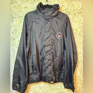 Vintage Polo Jeans Co. Ralph Lauren Hooded Windbreaker Jacket Logo USA Flag